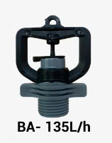 Béc bù áp 135L/H ren ngoài 17mm AT25-AM-R700135