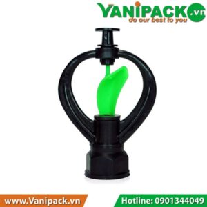 Béc bướm phun xoay 360 độ 2 lớp cánh tròn ren trong 21-27 cổ không xoay Kanok 300