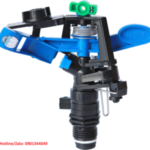 BÉC chỉnh góc cánh đập nhỏ ren ngoài 21 (màu đen +xanh dương) *có kèm 1 đầu phun thay thế trên đầu béc* BB-914