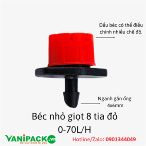 Béc nhỏ giọt 8 tia AT25-AG-D8T