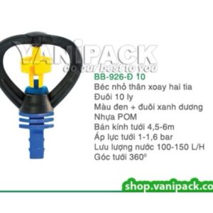 BÉC nhỏ thân xoay 2 tia đuôi 10 ly BB-926D10