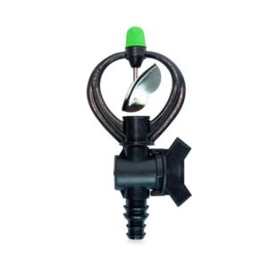 Béc phun mưa lá thép xoay 360 độ + nối không ren 16-20mm + van chỉnh nước Kanok 303-V3