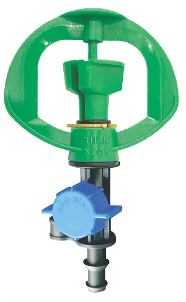 Béc thân xoay 2 tia có van chỉnh lưu lượng đuôi 8-10 ly BB-VLL902Đ8-10