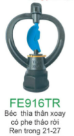BÉC thìa thân xoay có phe tháo rời ren trong 21-27 FE916TR