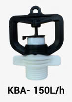 Béc tưới không bù áp 150L/H ren ngoài 17mm AT25-AM-R700150KBA