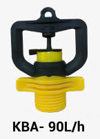 Béc tưới không bù áp 90L/H ren ngoài 17mm AT25-AM-R70060KBA