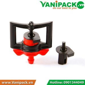 Béc tưới phun mưa cục bộ chống côn trùng BS5000mini-V2 Roto R8 chống mòn lỗ ty 2.1 mm