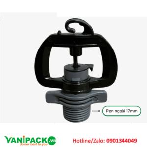 Béc tưới R8 ren ngoài 17 bù áp 135l/h - xanh lá AT25-R8BUAP135XAM