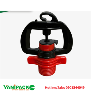 Béc tưới R8 ren ngoài 17 bù áp 90l/h - đỏ AT25-R8BUAP90DO