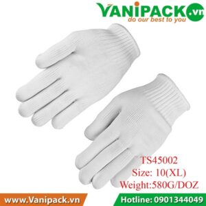 Bộ 12 bao tay vải trắng  Size 10 XL Tolsen 45002