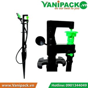 Bộ Béc nhỏ tưới phun 360 nối ống 5 ly + van chỉnh + cây cắm 40cm Kanok 331-DV