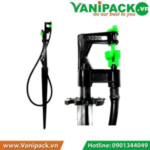 Bộ Béc Nhỏ Tưới Phun 360 Nối Ống 5 Ly + Van Chỉnh + Cây Cắm 40cm Kanok 3322-V