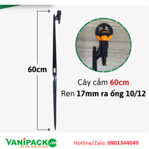Cây cắm 60cm ren trong 17mm ra ống 10/12mm AT25-PK-CC60R1712