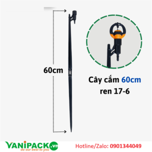 Cây cắm 60cm ren trong 17mm ra ống 6/8mm AT25-PK-CC60R176