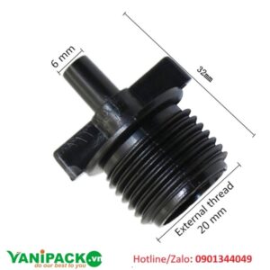 Chân ren 21 - trơn 6 ly AT25-APS-R21D