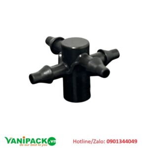 Chia 4 nhỏ giọt ống 3/5 dn4 (đen) AT25-APG-C4NG35DN4