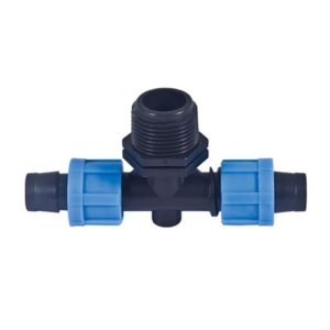 Chữ T ren vặn 21mm uPVC chia 2 đai ren vặn khóa dây dẹp nhỏ giọt 16mm * 16mm TPA-CTR21DD16