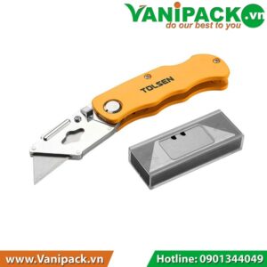 Dao Rọc Giấy Kèm 5 Lưỡi 61 x 19mm Tolsen TS30007
