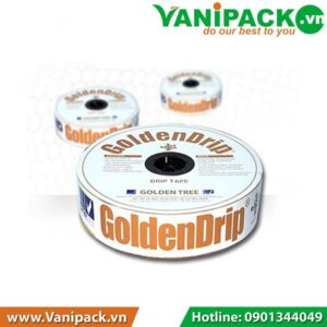 Dây nhỏ giọt Golden Drip, dày 0.25mm, k/c lỗ 40cm, 1000m/cuộn