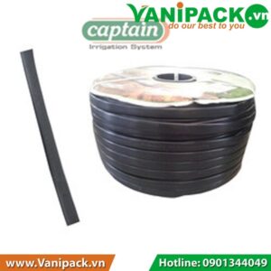 Dây Tưới Nhỏ Giọt Dẹp Phi 20mm, Khoảng Cách Lỗ 40cm, Độ Dày Ống 0.4mm, Cuộn 400m Captain Ấn Độ VAN-CT200440