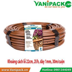 Dây Tưới Nhỏ Giọt Micro Dripline Mini DIG 6mm,Khoảng Cách Lỗ 22cm Dày 1mm, 30m/Cuộn NB-ML109B
