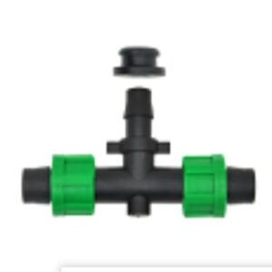 Khởi thủy chữ T chia 2 đai ren vặn khóa dây dẹp nhỏ giọt 16mm * 16mm * 16mm (Có ron su) TPA-KTCTDD16SU