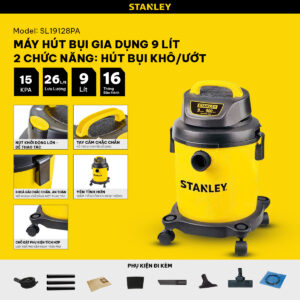 Máy hút bụi khô + ướt + thổi  Stanley SL19128PA