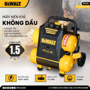 Máy nén khí không dầu 17l dewalt dxcm3321782