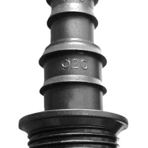 Nối 16-20 ren ngoài 27  BBLDPE-N16-20-RN27