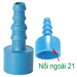 Nối ống 16mm - 21mm đuôi 10 ly PVC N16-21-10ly