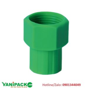 Nối ren trong 2 đầu 27-21mm màu xanh NRT27-RT21