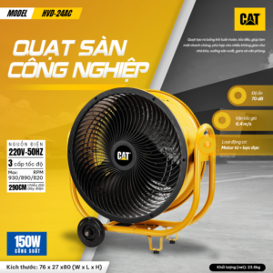 Quạt công nghiệp 24″ caterpillar hvd24ac