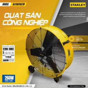 Quạt công nghiệp stanley 30″ slf307627d