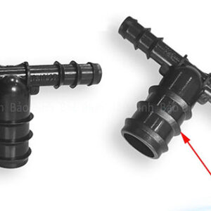 T 2 đầu 10-12ly + nối ống 25 ly LDPE BBLDPE-T25-10-12-2D