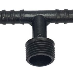 T 2 đầu 10 ly ren ngoài 21 nhựa POM T10LY-RN21