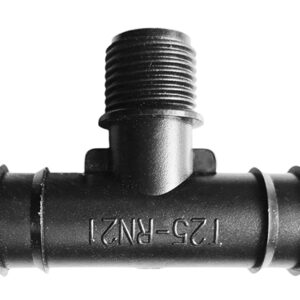 T 2 đầu nối ống LDPE 25 ly ren ngoài 21 BBLDPE-T25-RN21