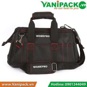 Túi đựng công cụ dạng khóa kéo 350x240x230mm Workpro W081021