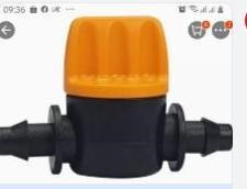 Van 5 li màu cam 2 đầu gờ