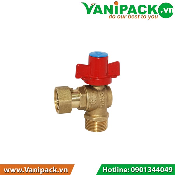 Van Góc Có Van 1 Chiều Đồng Tay Khóa MIHA DN 15 Minh Hòa MHVG06015