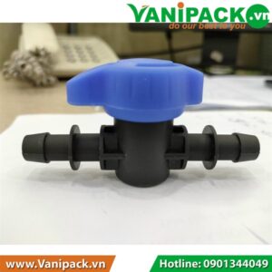 Van khóa 2 đầu gắn ống PE hoặc LDPE 10mm BB-VK-10LY