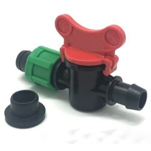 Van khởi thủy dây nhỏ giọt dẹp 16mm (xanh lá cây) kèm ron cao su VANKT16