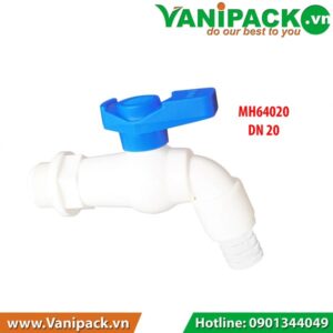 Vòi Nhựa Tay Gạt 90 Độ MH DN 20 Minh Hòa MH64020