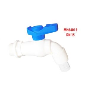 Vòi Nhựa Tay Gạt 90 Độ ren ngoài 21mm DN 15 Minh Hòa MH64015