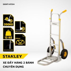 Xe đẩy hàng 2 bánh Stanley HT514 – Tải trọng 200/220kg.