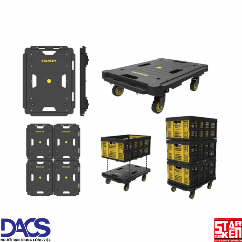 Xe đẩy hàng 4 bánh stanley sxwtd-pc531 – tải trọng 137kg - Ảnh 2