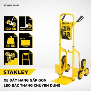 Xe đẩy hàng leo cầu thang Stanley FT521 – Tải trọng 120kg.