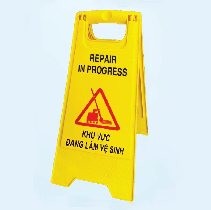 Bảng cảnh báo Khu Vực Đang Làm Vệ Sinh CB 04-VS
