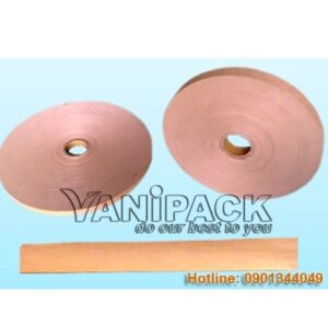 Băng keo giấy không lỗ màu vàng 16mm