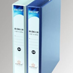 Bìa 2 còng D 5cm xi kiếng A4