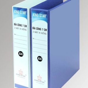 Bìa 2 còng D 7cm xi kiếng A4